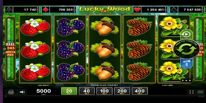 Varian Simbol-Simbol Lucky Wood Slot